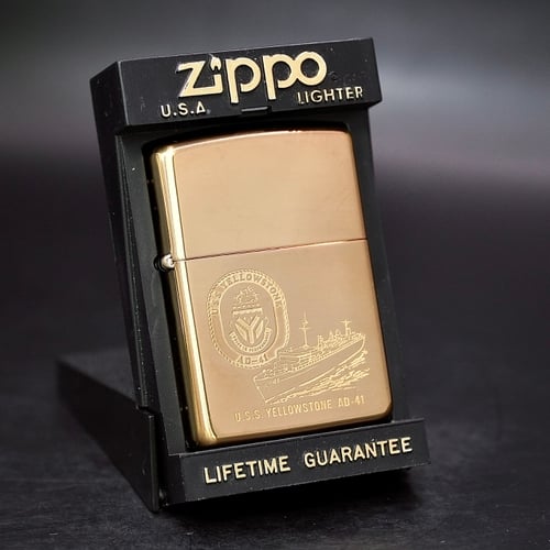ZIPPO XƯA 1995 - HÀNG XƯA THẬP NIÊN 90s _ CHỦ ĐỀ TÀU CHIÊN YELLOWSTONE AD-41