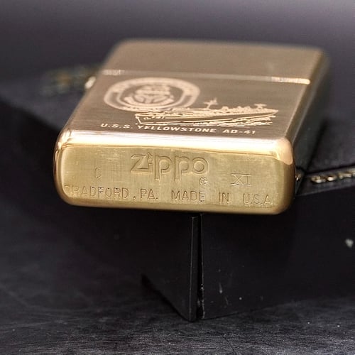 ZIPPO XƯA 1995 - HÀNG XƯA THẬP NIÊN 90s _ CHỦ ĐỀ TÀU CHIÊN YELLOWSTONE AD-41