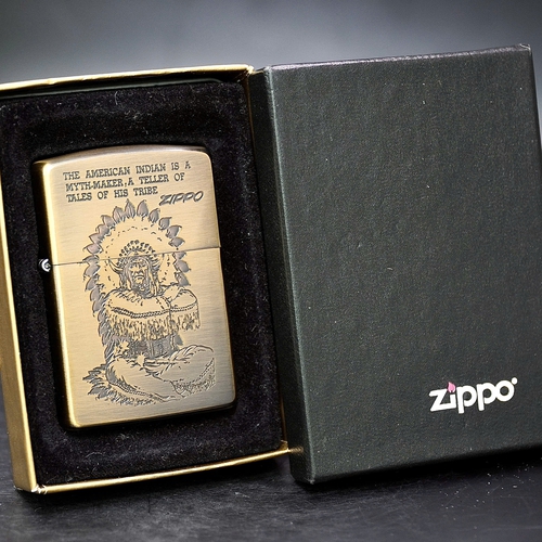 ZIPPO XƯA 1995 - HÀNG XƯA THẬP NIÊN 90s _ CHỦ ĐỀ THỔ DÂN