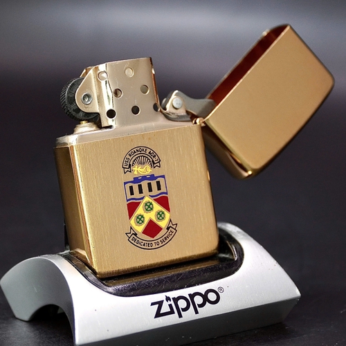 ZIPPO XƯA 1980 - HÀNG XƯA THẬP NIÊN 80s _ CHỦ ĐỀ LOGO TÀU CHIẾN ROANOKE AOR-7