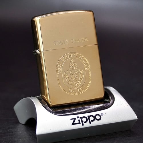 ZIPPO XƯA 32-92 - HÀNG XƯA THẬP NIÊN 90s _ CHỦ ĐỀ TÀU CHIẾN REUBEN JAMES FFG 57