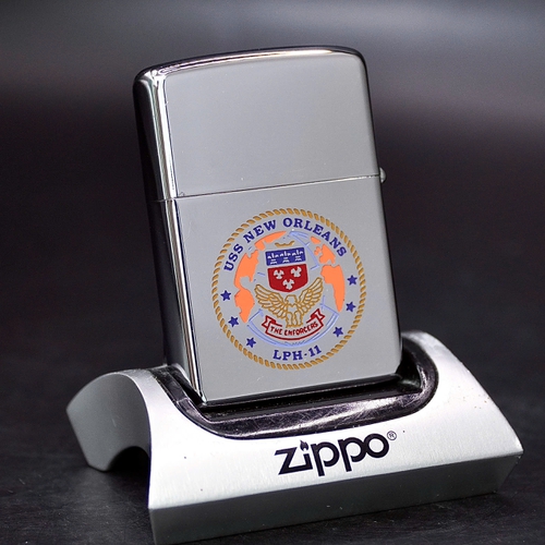 ZIPPO XƯA 1970 - HÀNG XƯA THẬP NIÊN 70s _ CHỦ ĐỀ TÀU CHIẾN NEW ORLEANS LPH-11
