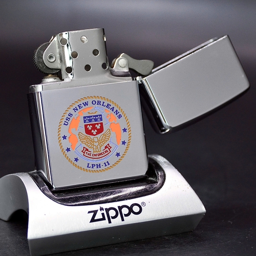ZIPPO XƯA 1970 - HÀNG XƯA THẬP NIÊN 70s _ CHỦ ĐỀ TÀU CHIẾN NEW ORLEANS LPH-11
