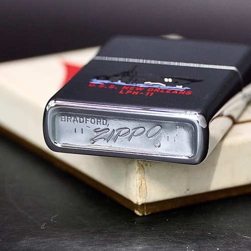 ZIPPO XƯA 1970 - HÀNG XƯA THẬP NIÊN 70s _ CHỦ ĐỀ TÀU CHIẾN NEW ORLEANS LPH-11