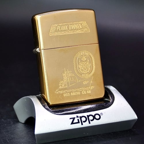 ZIPPO XƯA 32-92 - HÀNG XƯA THẬP NIÊN 90s _ CHỦ ĐỀ TÀU CHIẾN ANZIO CG 68