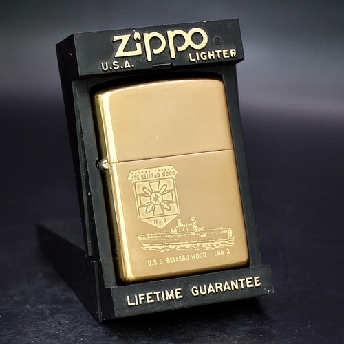 ZIPPO XƯA 1998 - HÀNG XƯA THẬP NIÊN 90s _ CHỦ ĐỀ TÀU CHIẾN BELLEAU WOOD LHA 3