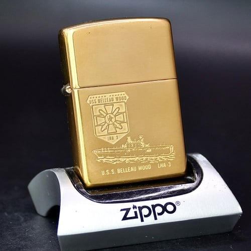 ZIPPO XƯA 1998 - HÀNG XƯA THẬP NIÊN 90s _ CHỦ ĐỀ TÀU CHIẾN BELLEAU WOOD LHA 3
