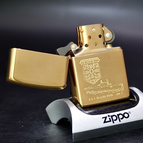 ZIPPO XƯA 1998 - HÀNG XƯA THẬP NIÊN 90s _ CHỦ ĐỀ TÀU CHIẾN BELLEAU WOOD LHA 3
