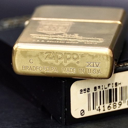 ZIPPO XƯA 1998 - HÀNG XƯA THẬP NIÊN 90s _ CHỦ ĐỀ TÀU CHIẾN BELLEAU WOOD LHA 3