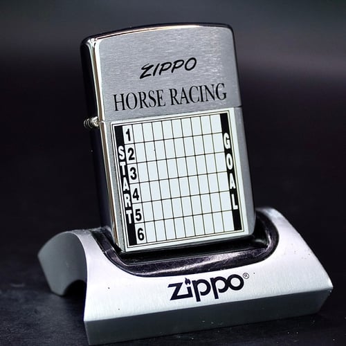 ZIPPO XƯA 1994 - HÀNG XƯA THẬP NIÊN 90s _ CHỦ ĐỀ HORSE RACING