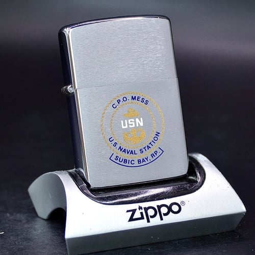 ZIPPO XƯA 1984 - HÀNG XƯA THẬP NIÊN 80s _ CHỦ ĐỀ CĂN CỨ HẢI QUÂN HOA KỲ