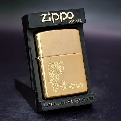 ZIPPO XƯA 1996 - HÀNG XƯA THẬP NIÊN 90s _ CHỦ ĐỀ THỔ DÂN WILD WEST