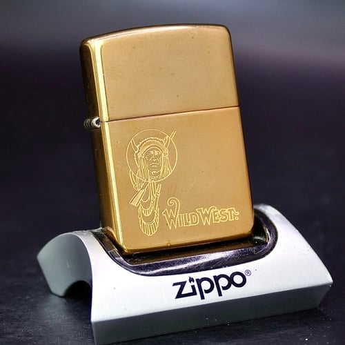 ZIPPO XƯA 1996 - HÀNG XƯA THẬP NIÊN 90s _ CHỦ ĐỀ THỔ DÂN WILD WEST