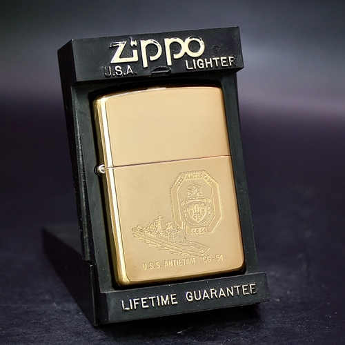 ZIPPO XƯA 32-91 - HÀNG XƯA THẬP NIÊN 90s _ CHỦ ĐỀ TÀU CHIẾN ANTIETAM CG 54