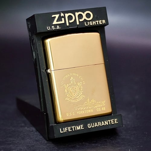 ZIPPO XƯA 1998 - HÀNG XƯA THẬP NIÊN 90s _ CHỦ ĐỀ TÀU CHIẾN YORKTOWN CG 48
