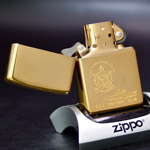 ZIPPO XƯA 1998 - HÀNG XƯA THẬP NIÊN 90s _ CHỦ ĐỀ TÀU CHIẾN YORKTOWN CG 48