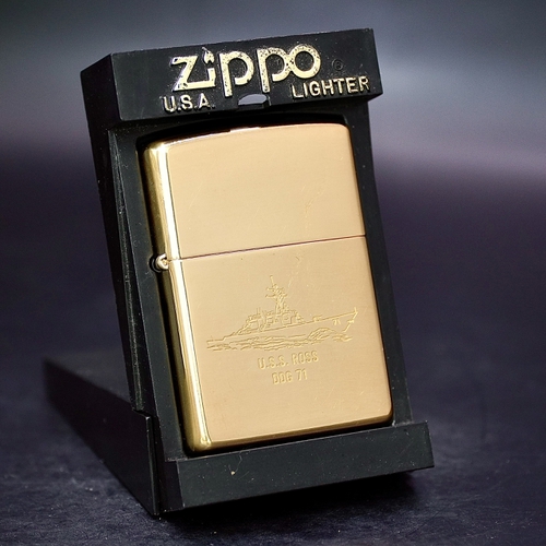 ZIPPO XƯA 1999 - HÀNG XƯA THẬP NIÊN 90s _ CHỦ ĐỀ TÀU CHIẾN ROSS DDG 71