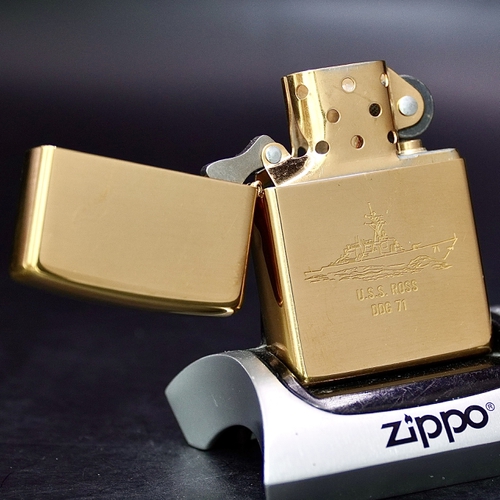 ZIPPO XƯA 1999 - HÀNG XƯA THẬP NIÊN 90s _ CHỦ ĐỀ TÀU CHIẾN ROSS DDG 71