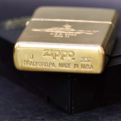 ZIPPO XƯA 1999 - HÀNG XƯA THẬP NIÊN 90s _ CHỦ ĐỀ TÀU CHIẾN ROSS DDG 71