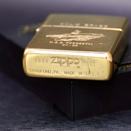 ZIPPO XƯA 32-91 - HÀNG XƯA THẬP NIÊN 90s _ CHỦ ĐỀ TÀU CHIẾN FORRESTAL CV 59