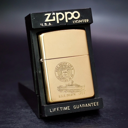 ZIPPO XƯA 32-89 - HÀNG XƯA THẬP NIÊN 80s _ CHỦ ĐỀ TÀU CHIẾN DULUTH LPD 6
