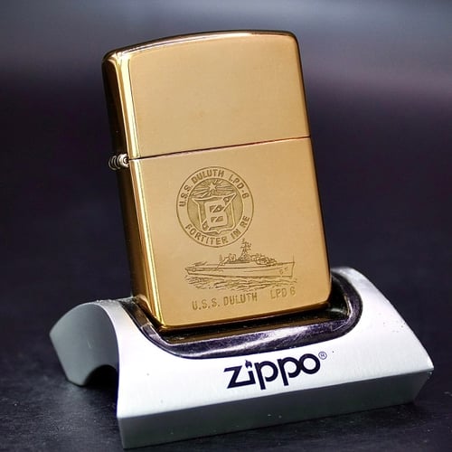 ZIPPO XƯA 32-89 - HÀNG XƯA THẬP NIÊN 80s _ CHỦ ĐỀ TÀU CHIẾN DULUTH LPD 6