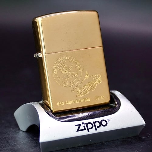 ZIPPO XƯA 1997 - HÀNG XƯA THẬP NIÊN 90s _ CHỦ ĐỀ TÀU CHIẾN CONSTELLATION CV 64