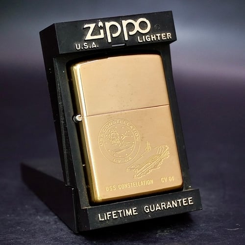 ZIPPO XƯA 1997 - HÀNG XƯA THẬP NIÊN 90s _ CHỦ ĐỀ TÀU CHIẾN CONSTELLATION CV 64