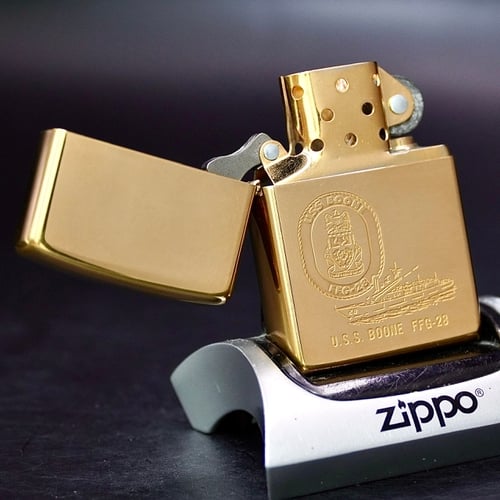 ZIPPO XƯA 2000 - HÀNG XƯA THẬP NIÊN 2000s _ CHỦ ĐỀ TÀU CHIẾN BOONE FFG-28