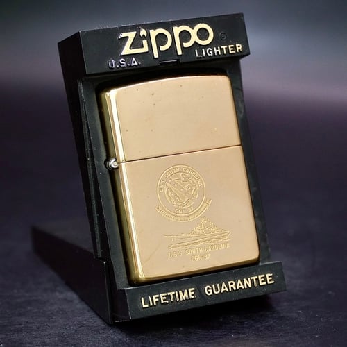ZIPPO XƯA 1994 - HÀNG XƯA THẬP NIÊN 90s _ CHỦ ĐỀ TÀU CHIẾN SOUTH CAROLINA CGN 37