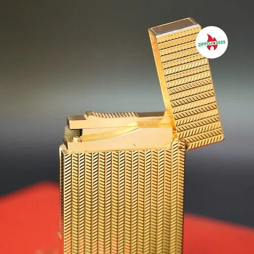 S.T. Dupont Chính Hãng Pháp Ligne 2 form cao bọc vàng, hàng xưa thập niên 80s