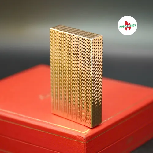 S.T. Dupont Chính Hãng Pháp Ligne 2 form cao bọc vàng, hàng xưa thập niên 80s
