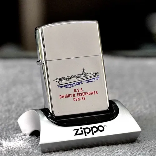 ZIPPO XƯA SƯU TẦM - LA MÃ 1994 - CHỦ TÀU HẠM SÂN BAY HOA KỲ U.S.S