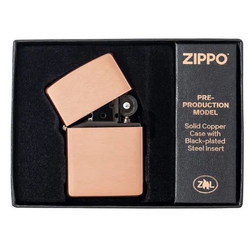 Zippo 48107 Đồng Đỏ Nguyên Khối 2022