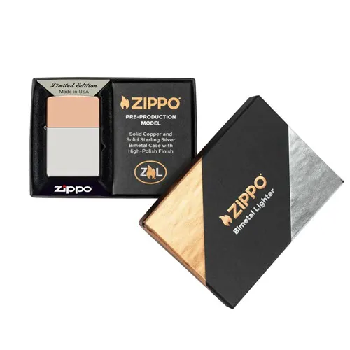 Bimetal Case Lighter - Copper Lid