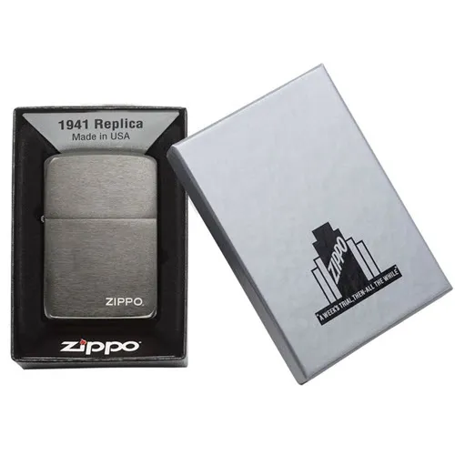 Zippo Black Ice® 1941 Replica with Zippo logo