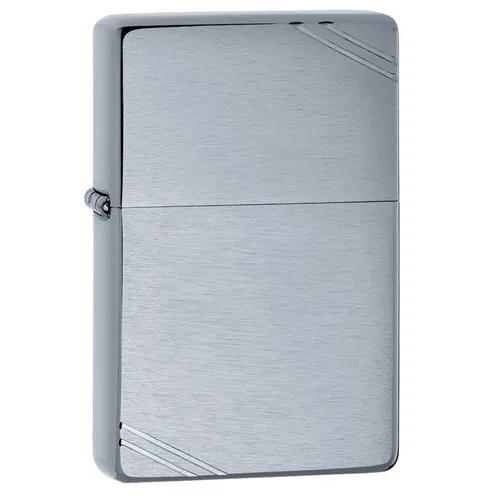 Brushed Chrome Vintage with Slashes