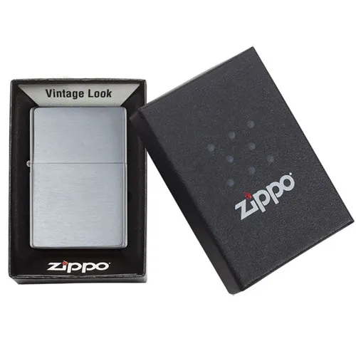 Zippo Brushed Chrome Vintage