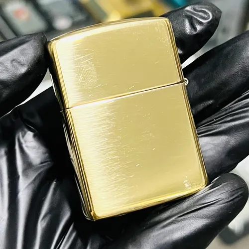 Zippo Armor Vàng Bóng Vỏ Dày Bản đồ Việt Nam