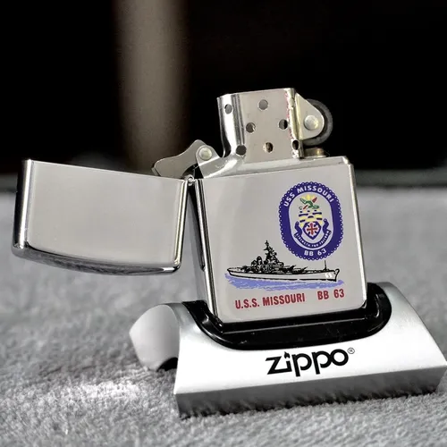 ZIPPO XƯA SƯU TẦM - LA MÃ 1991 - CHỦ TÀU HẠM SÂN BAY HOA KỲ U.S.S