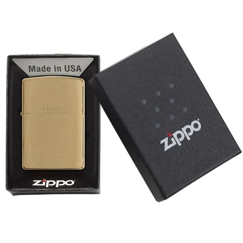 Zippo Classic Brushed Solid Brass