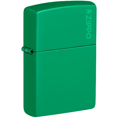 Classic Grass Green Matte Zippo Logo