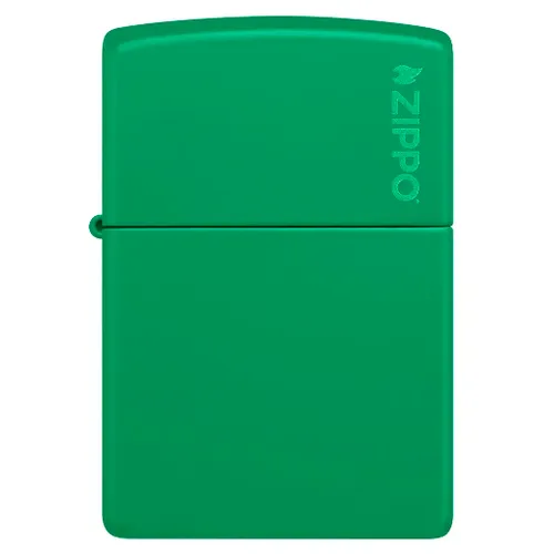 Classic Grass Green Matte Zippo Logo