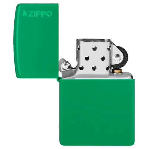Classic Grass Green Matte Zippo Logo