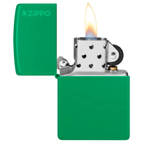 Classic Grass Green Matte Zippo Logo