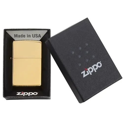 Zippo 254B Vàng Bóng Classic High Polish Brass