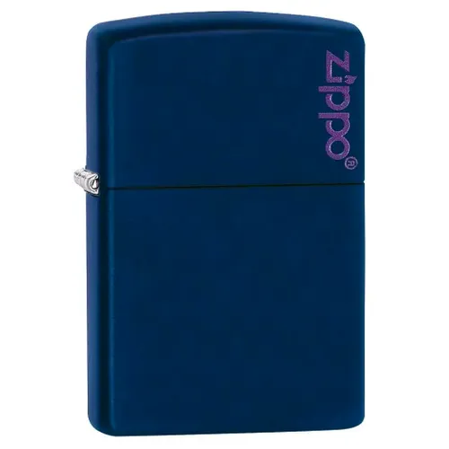 Classic Navy Matte Zippo Logo