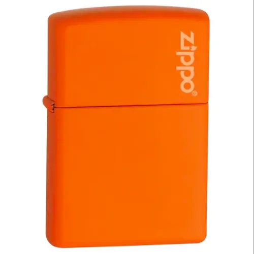 Classic Orange Matte Zippo Logo