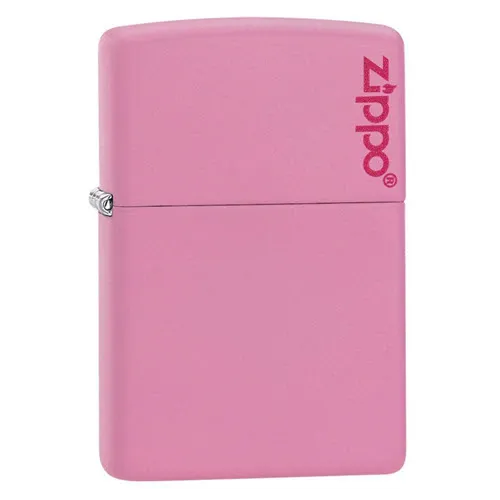 Classic Pink Matte Zippo Logo
