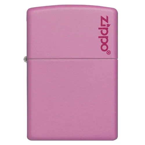 Classic Pink Matte Zippo Logo